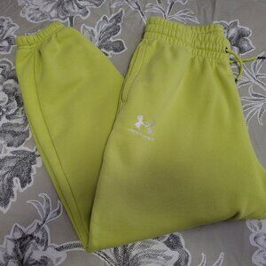 Helly Hansen Lime/Yellow Heavy Weight Cotton Sweat Pants Joggers Size Medium EUC